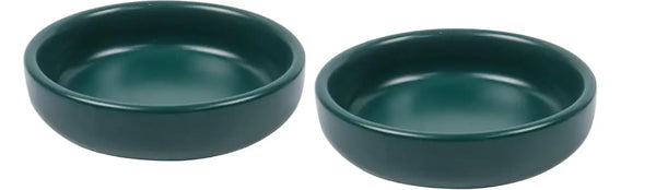 Small Ceramic Bowls - Green OilWell